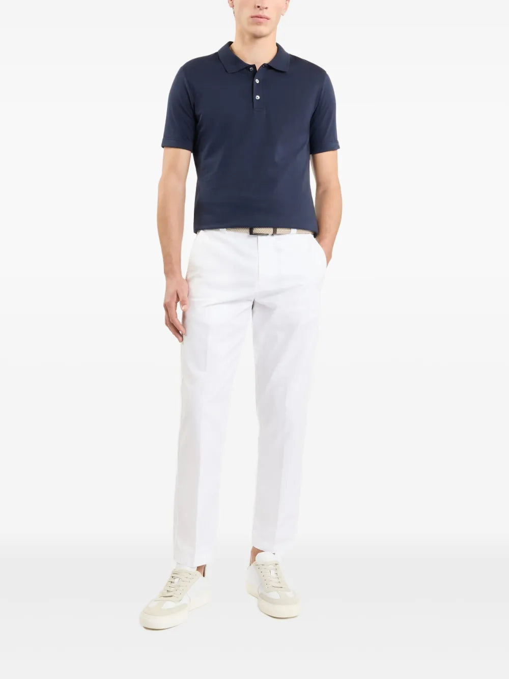 Fay Polo in cotone con ricamo logo