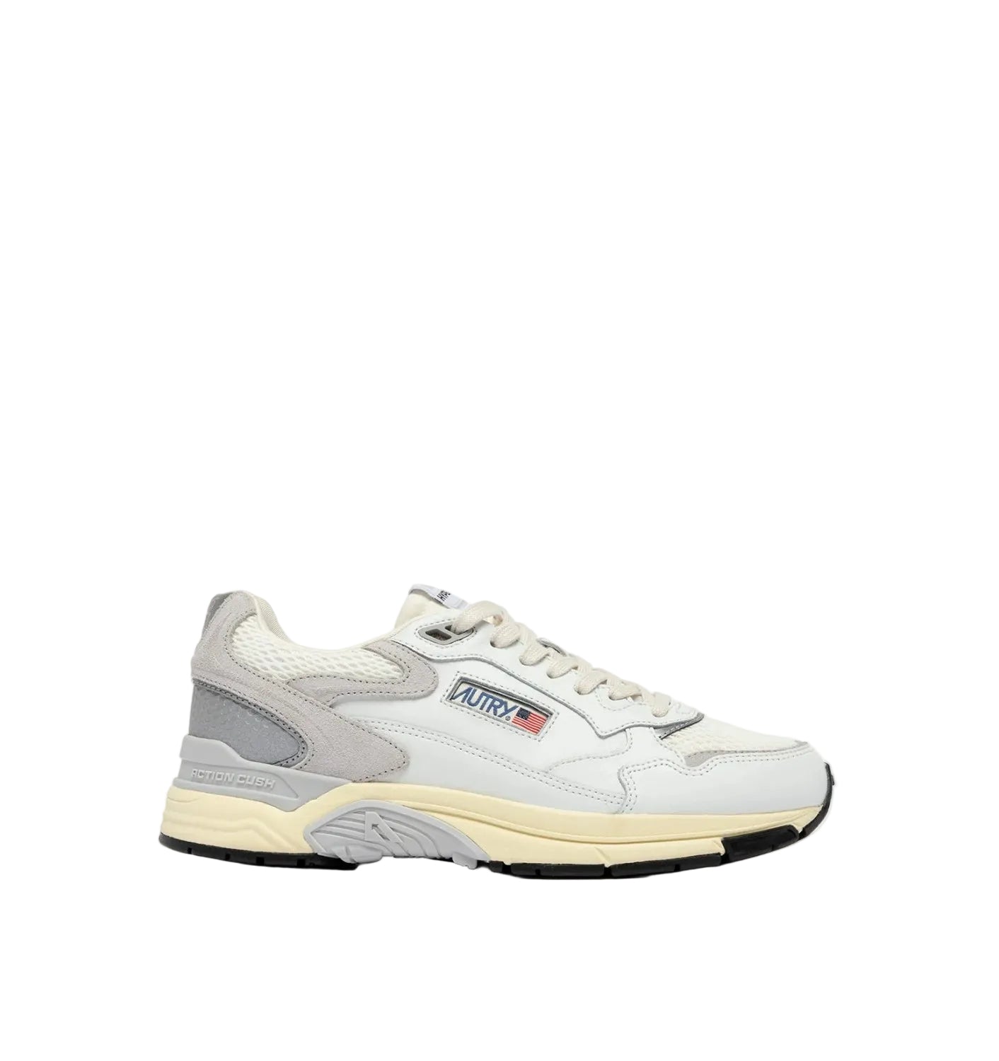 AUTRY SNEAKERS HYPERWAY IN MESH E PELLE BIANCO E GRIGIO