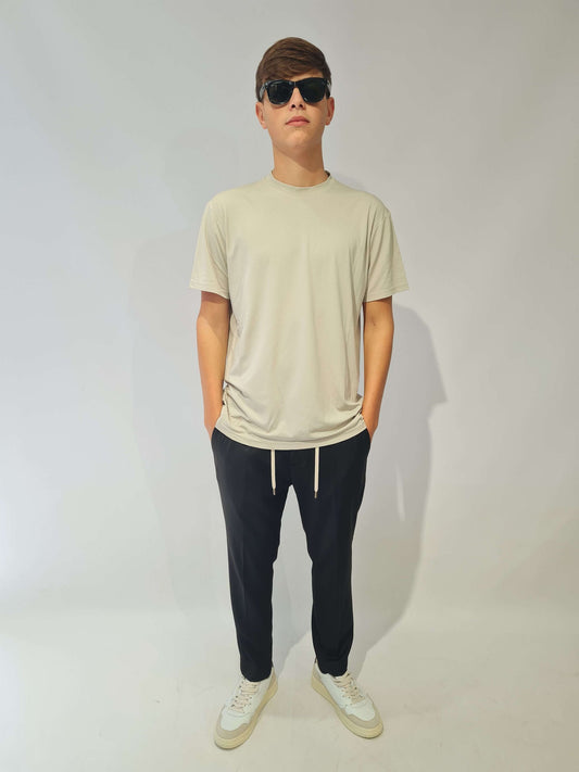 PANTALONE PRIME POLY CON MEZZO ELASTICO E LACCETTI