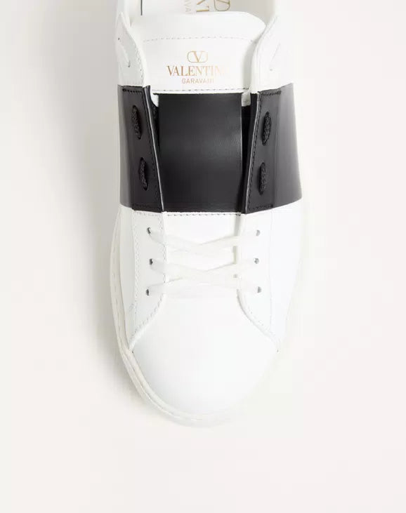 Sneaker Valentino Garavani Open in vitello bianco