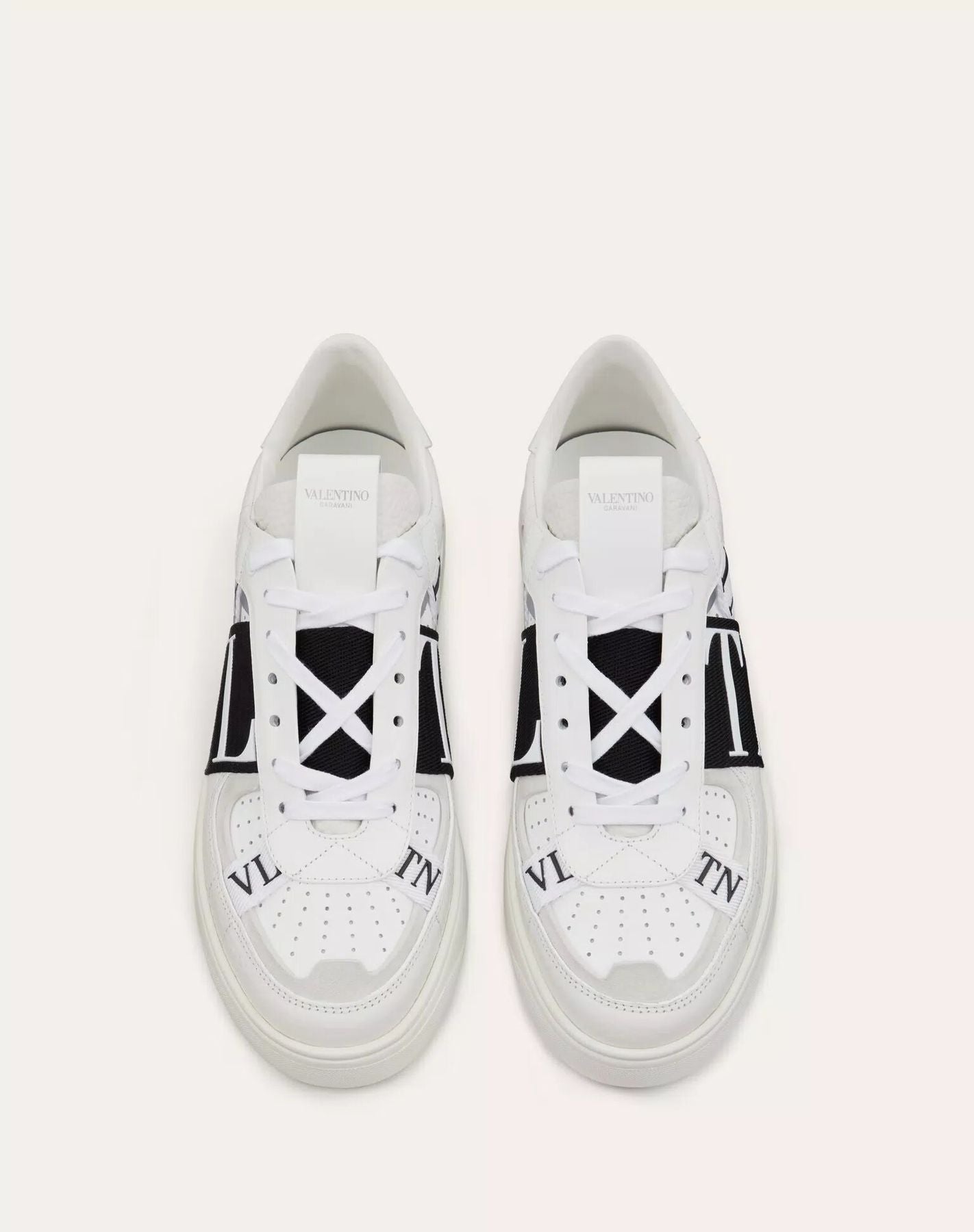 VALENTINO SNEAKER LOW-TOP VL7N IN VITELLO E NASTRI