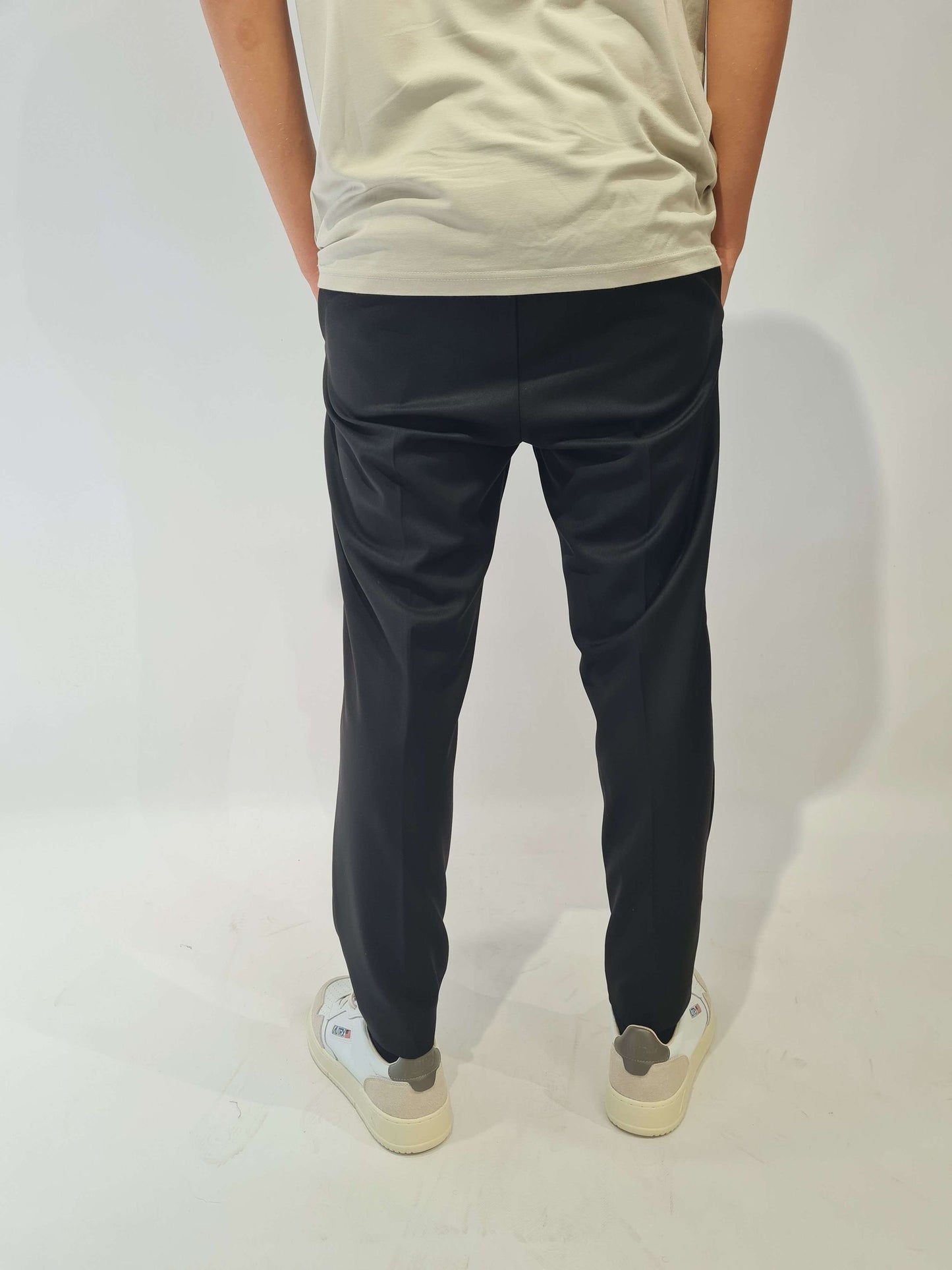 PANTALONE PRIME POLY CON MEZZO ELASTICO E LACCETTI
