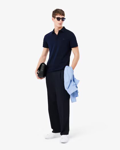 LACOSTE Polo regular fit in piqué elasticizzato Paris