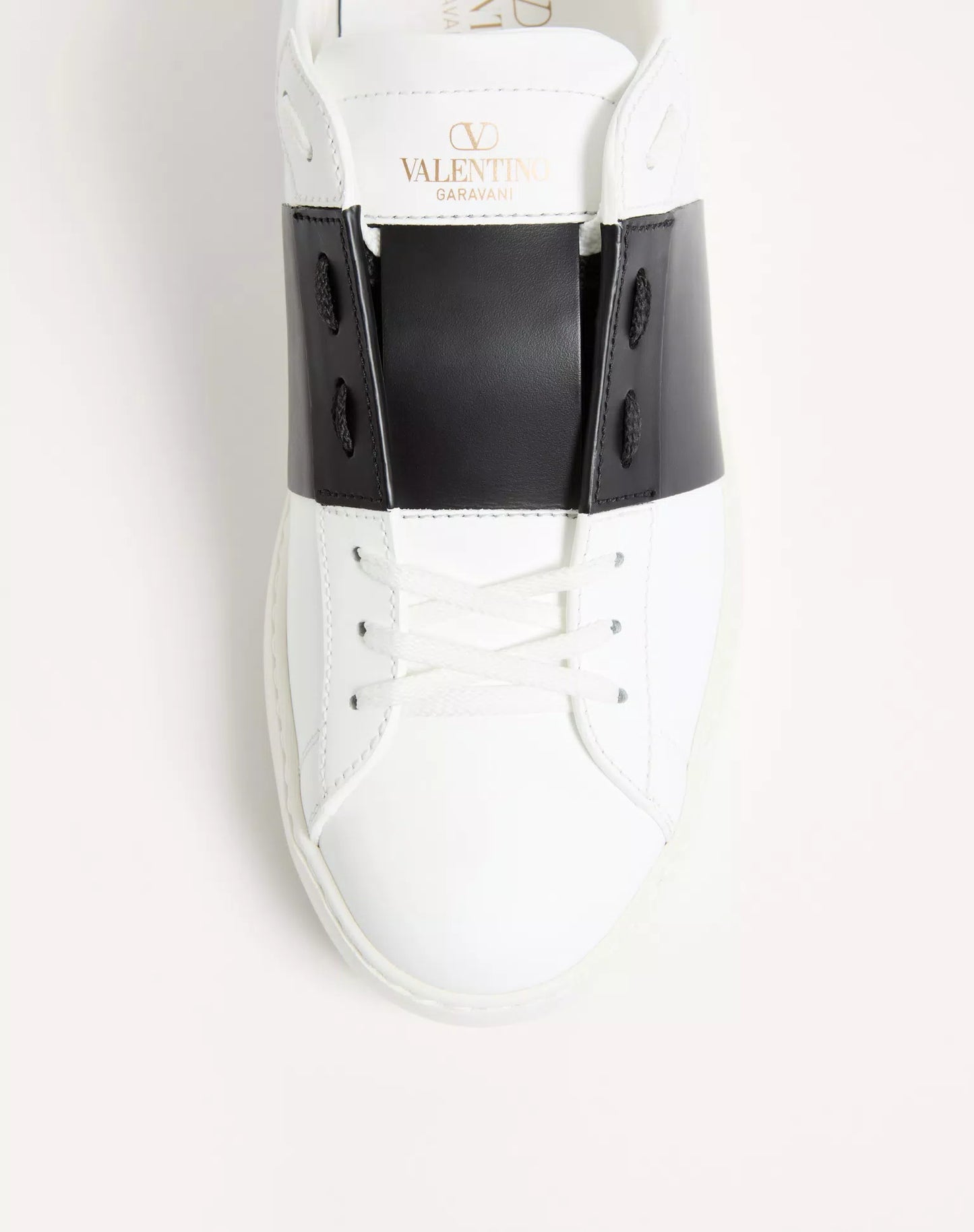 Sneaker Valentino Garavani Open in vitello bianco.