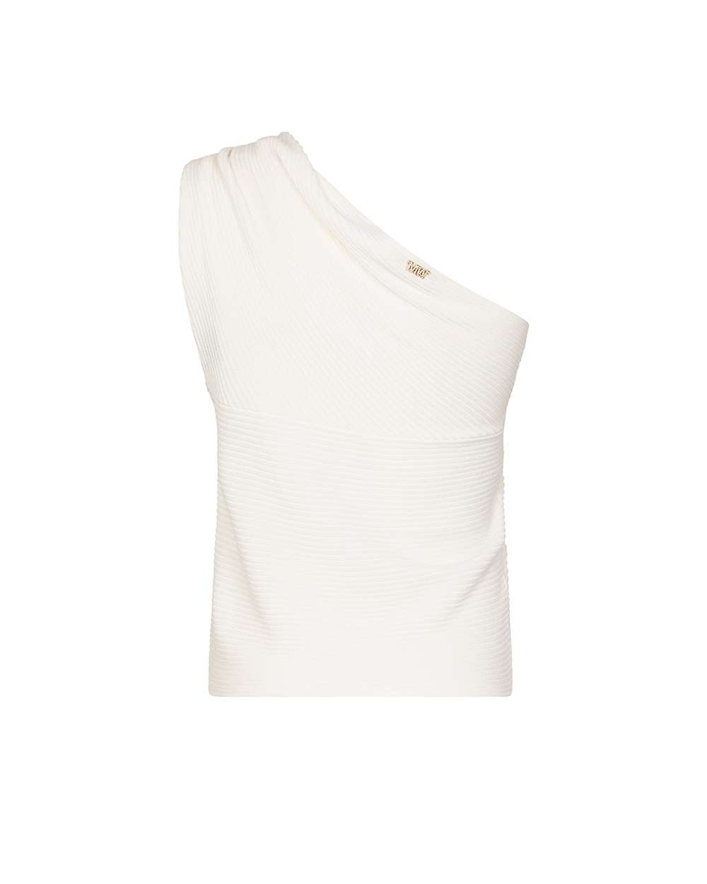 Top in maglia asimmetrico