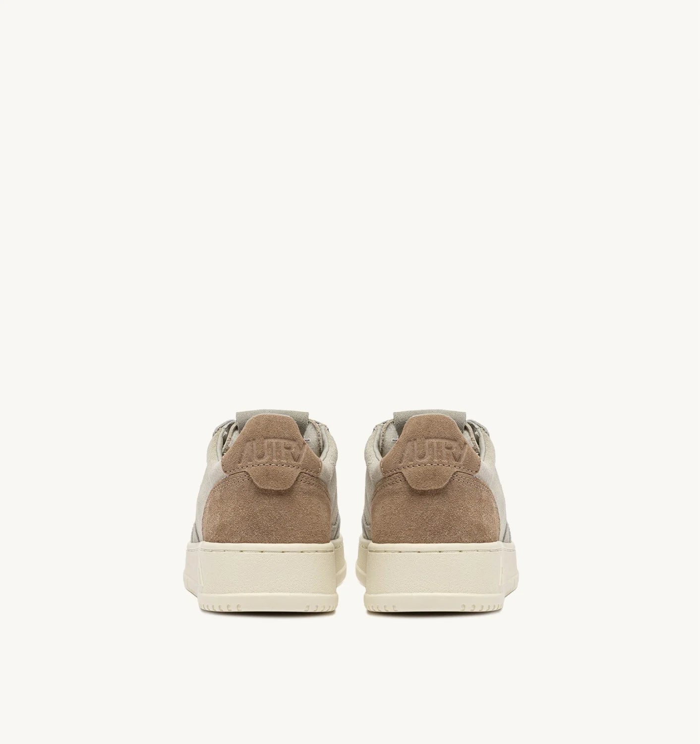 AUTRY SNEAKERS MEDALIST LOW TRICOLOR IN SUEDE CIGAR PAPYRUS E PELICAN