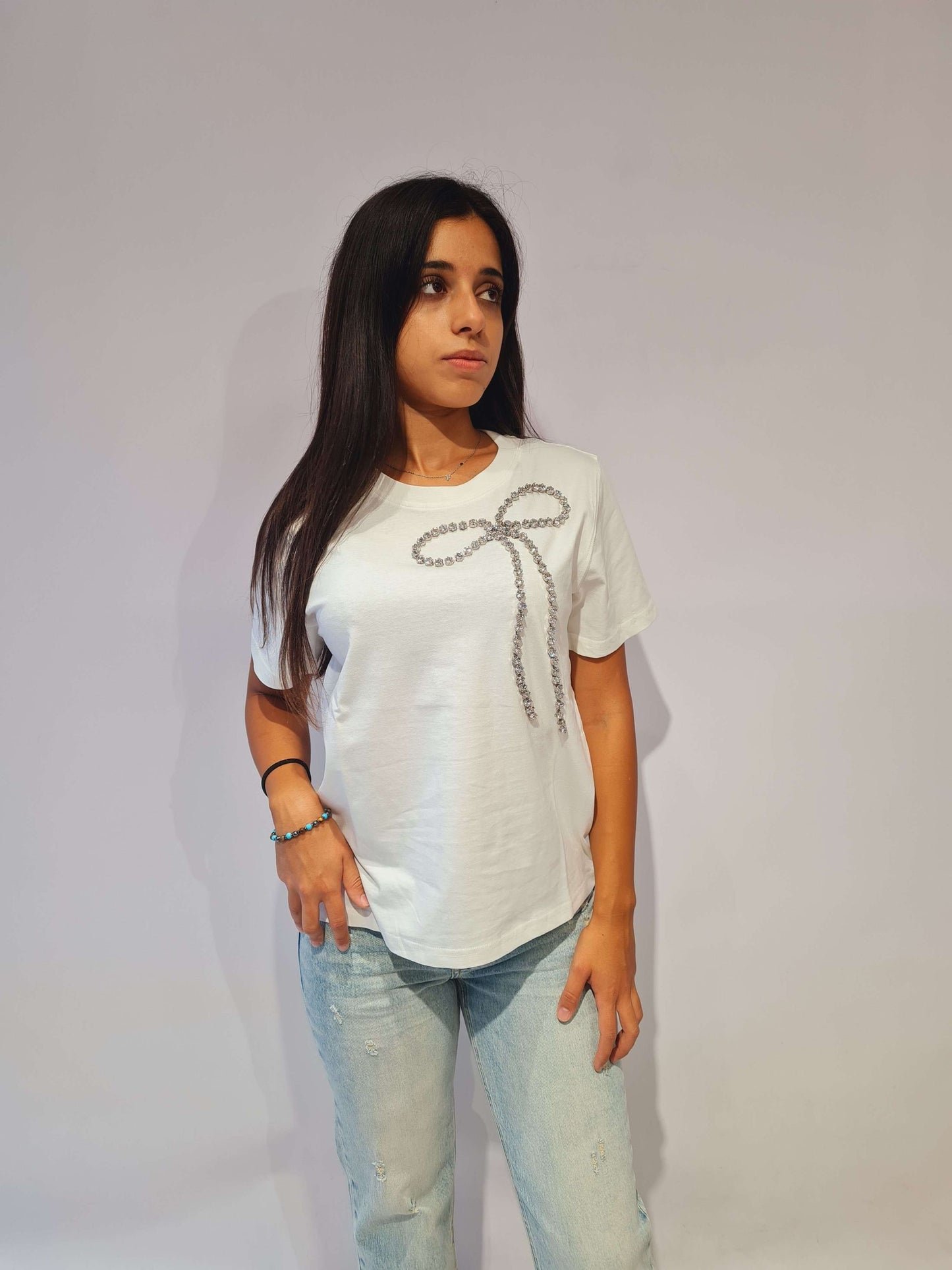 MARKUP T-SHIRT GIRO COLLO IN JERSY