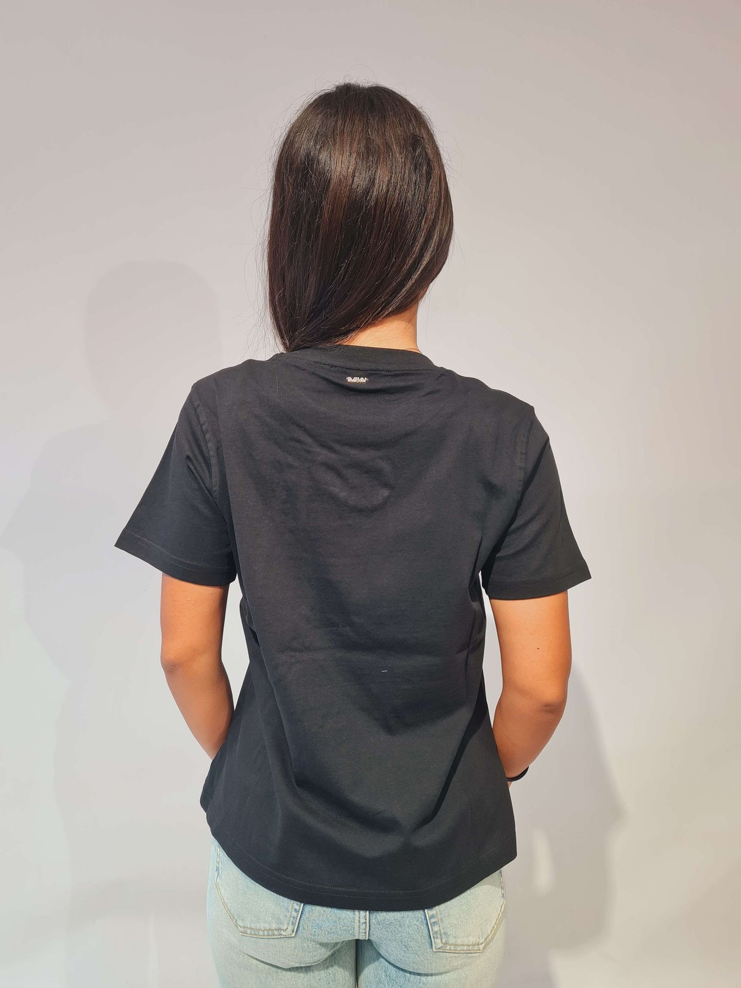 MARKUP T-SHIRT GIRO COLLO IN JERSY