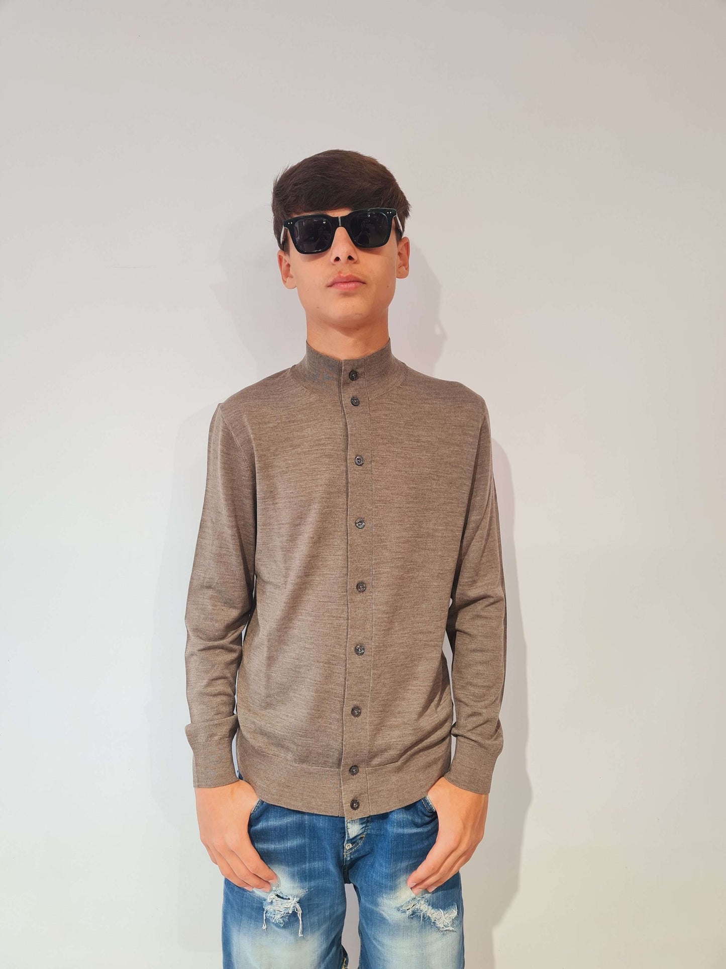 CLAQ CARDIGAN CON BOTTONI