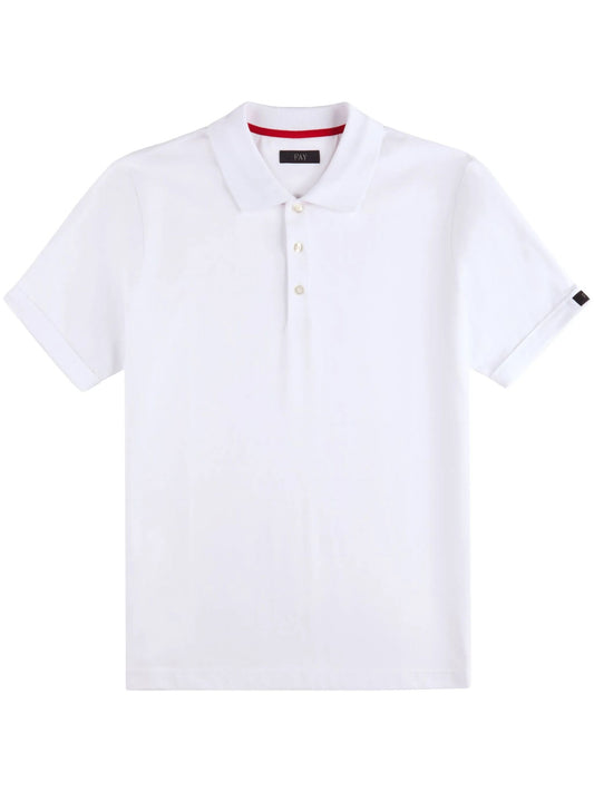 Fay Polo in cotone con ricamo logo