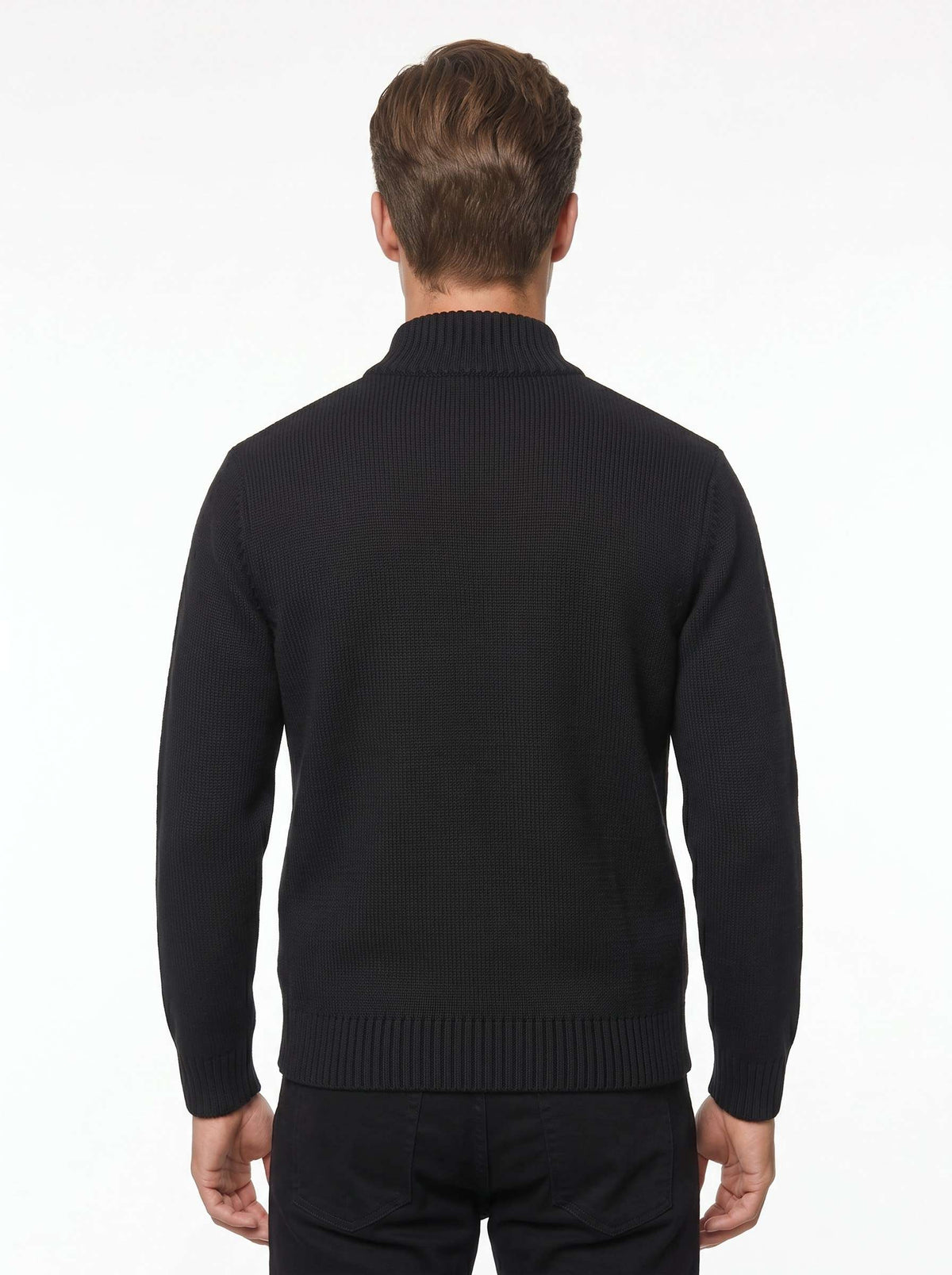 MU64 Cardigan Giacca Uomo in Maglia con Tasche Frontali