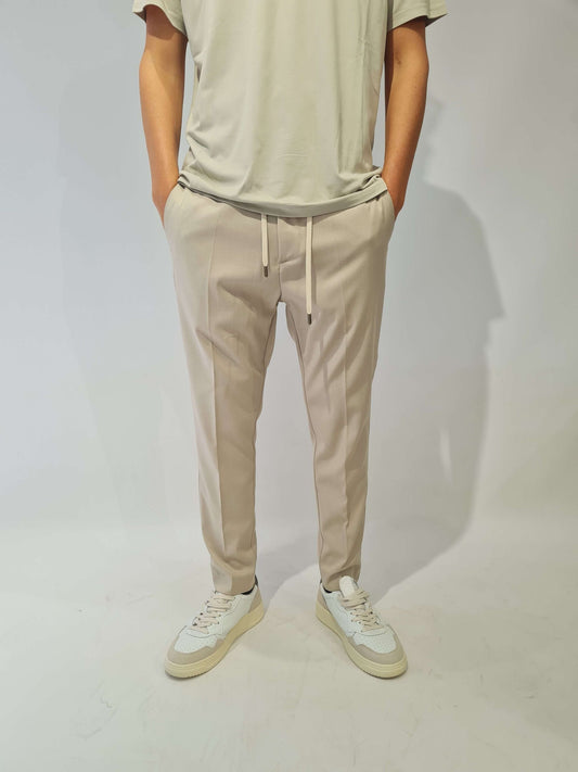 PANTALONE PRIME POLY CON MEZZO ELASTICO E LACCETTI