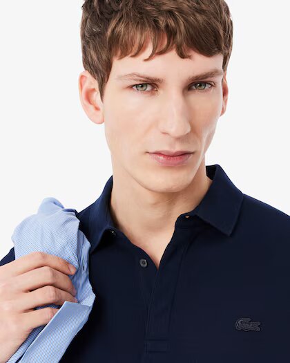 LACOSTE Polo regular fit in piqué elasticizzato Paris