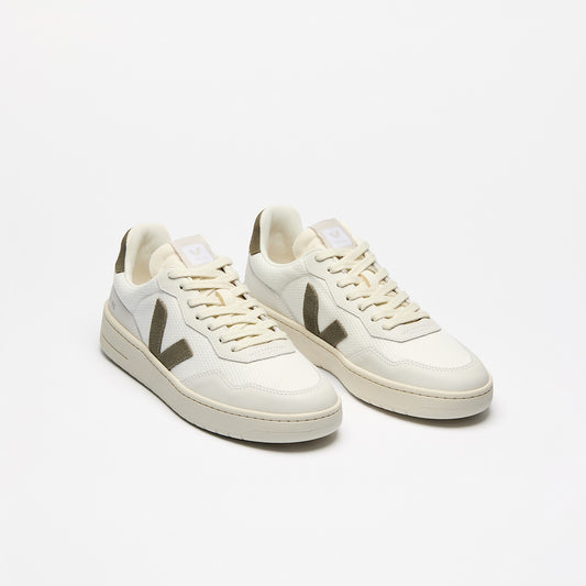 VEJA V-90 B-MESH WHITE KAKI