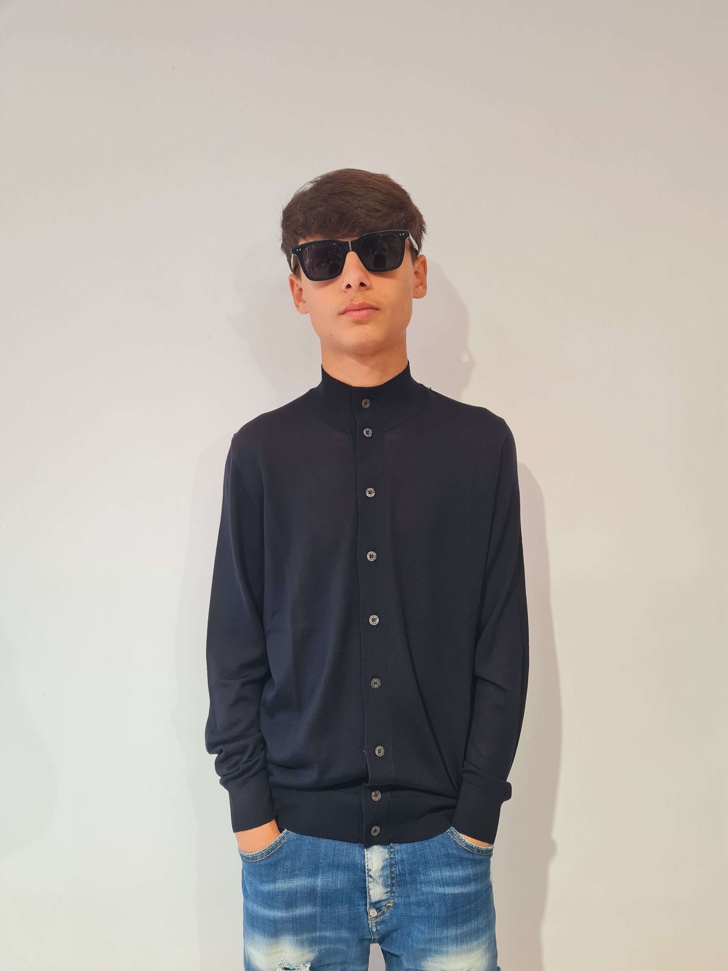 CLAQ CARDIGAN CON BOTTONI