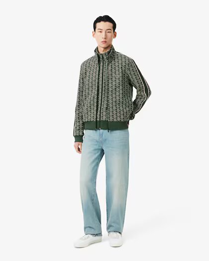 LACOSTE Giacca della tuta in jacquard con zip Paris