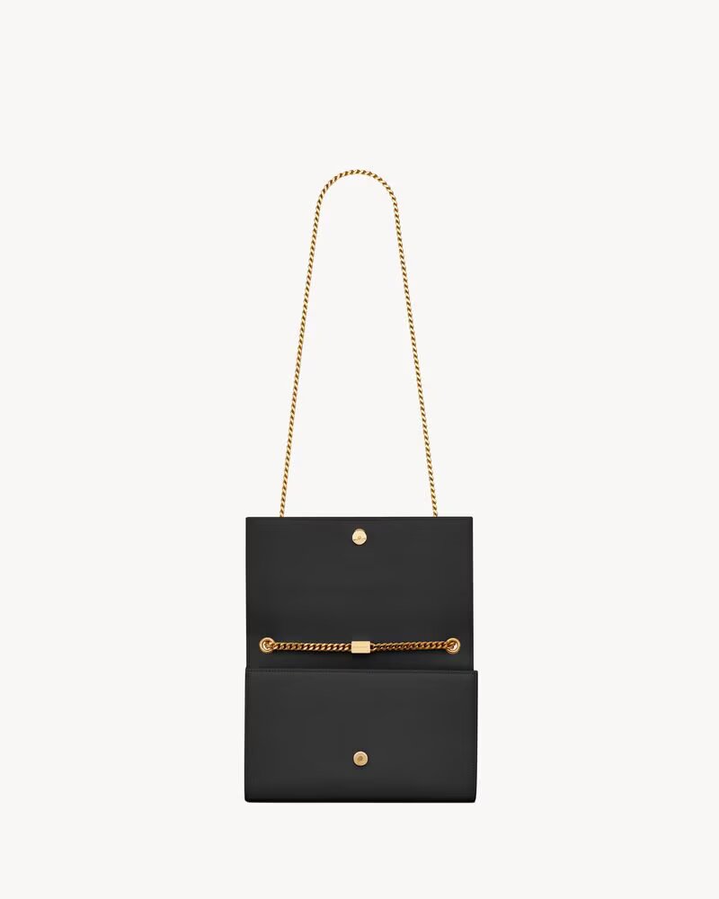 SAINT LAURENT KATE MEDIUM IN PELLE GRAIN DE POUDRE