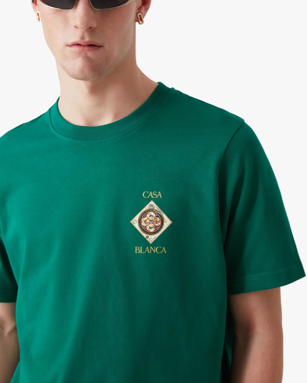 CASA BLANCA T‑shirt a maniche corte Orne De Musique Plafond verde