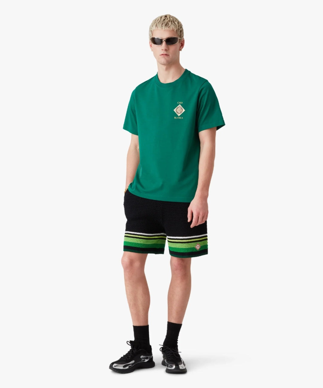 CASA BLANCA T‑shirt a maniche corte Orne De Musique Plafond verde