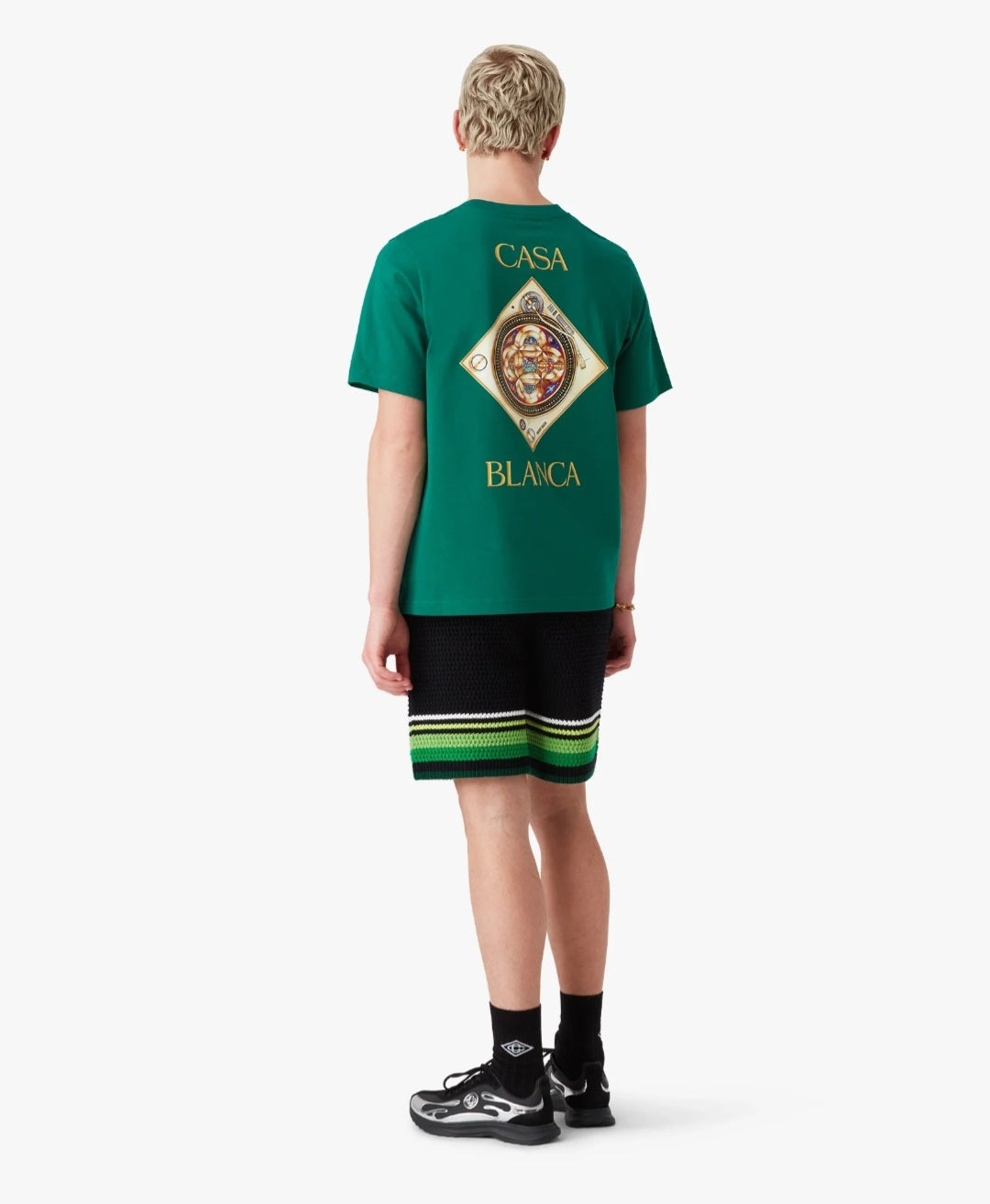 CASA BLANCA T‑shirt a maniche corte Orne De Musique Plafond verde