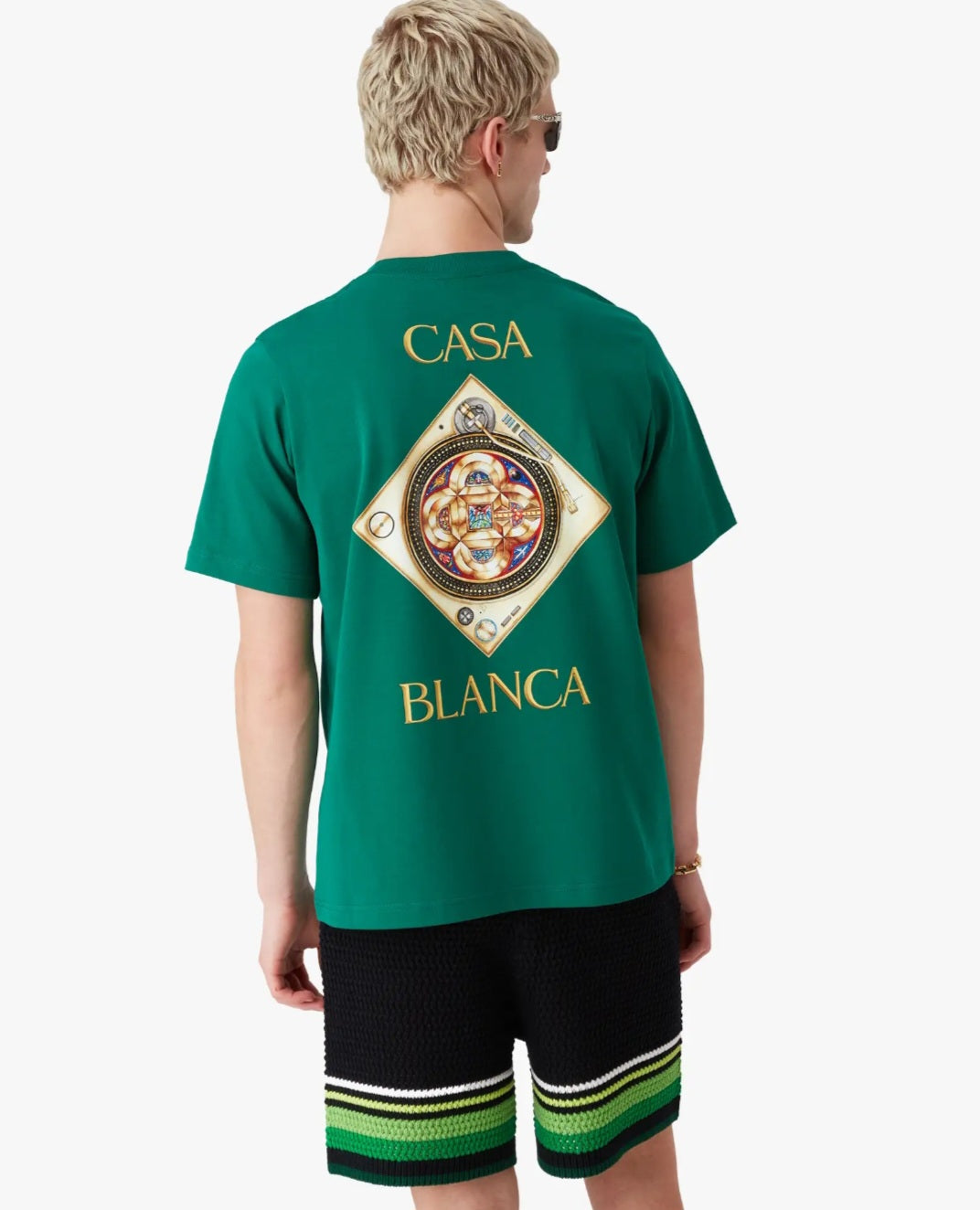 CASA BLANCA T‑shirt a maniche corte Orne De Musique Plafond verde