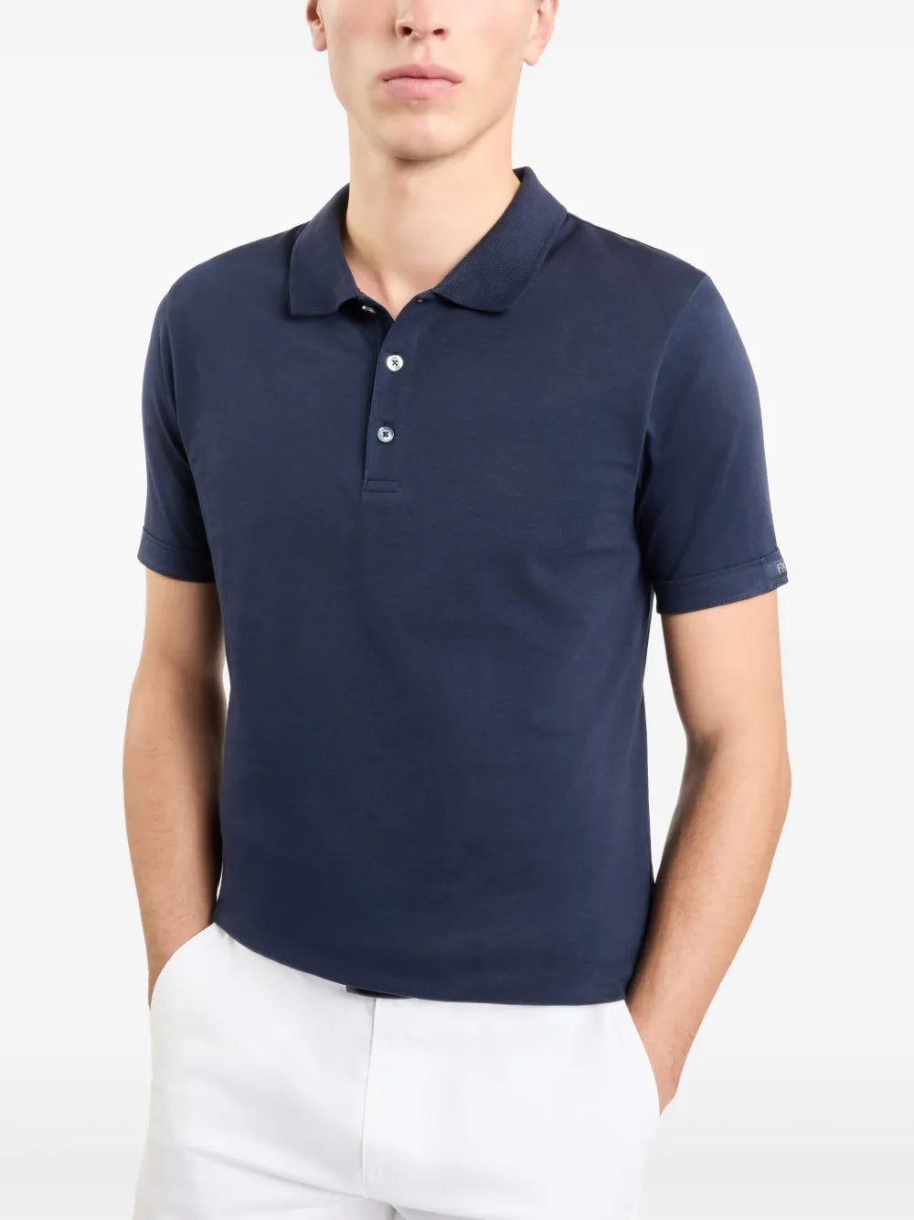 Fay Polo in cotone con ricamo logo