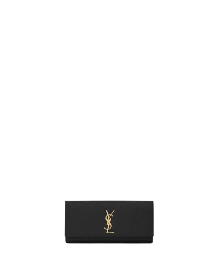 SAINT LAURENT Pochette kate in pelle grain de poudre