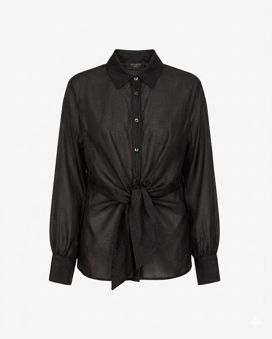 Camicia in mussola con nodo