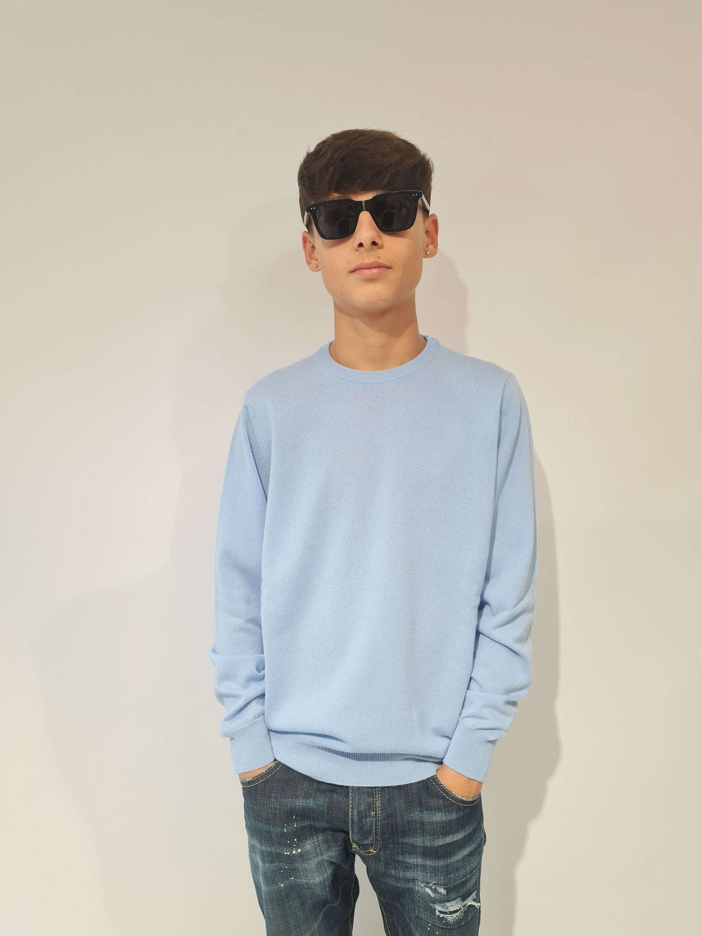 KANGRA Maglia Girocollo in Cashmere