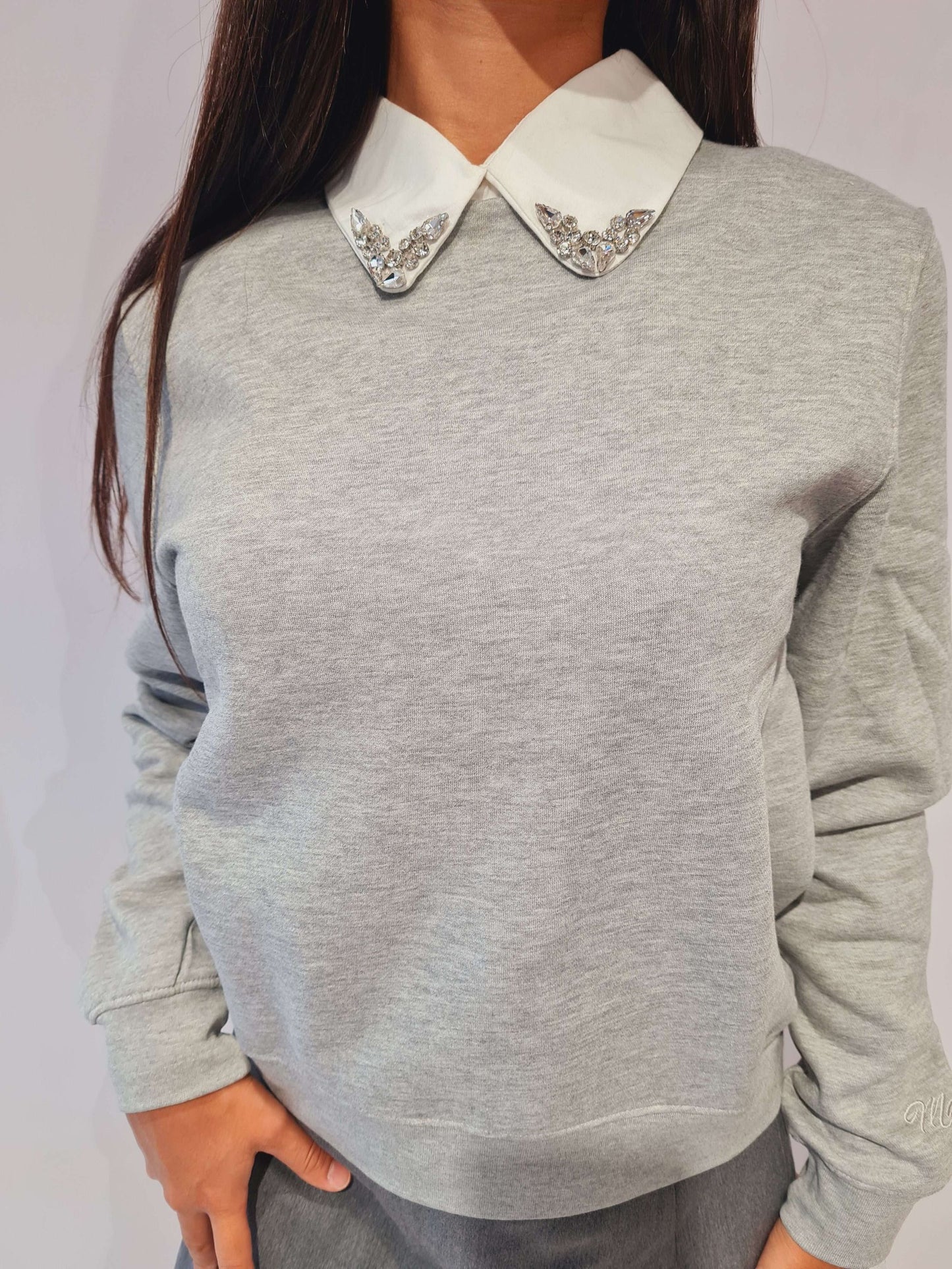 MARKUP FELPA CON COLLO IN POPELINE