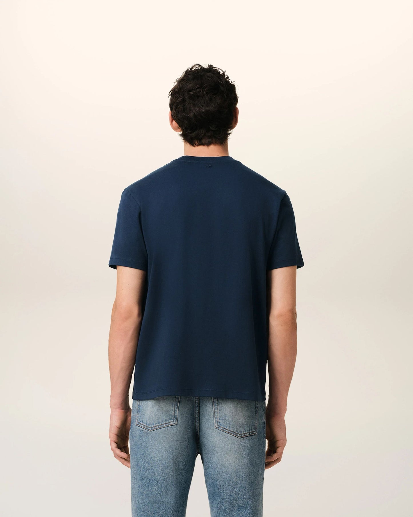T-shirt Ami de Coeur in cotone blu scuro