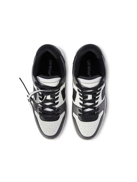 OFF WHITE Out Of Office Calf Leather DARK GREY - BLACK