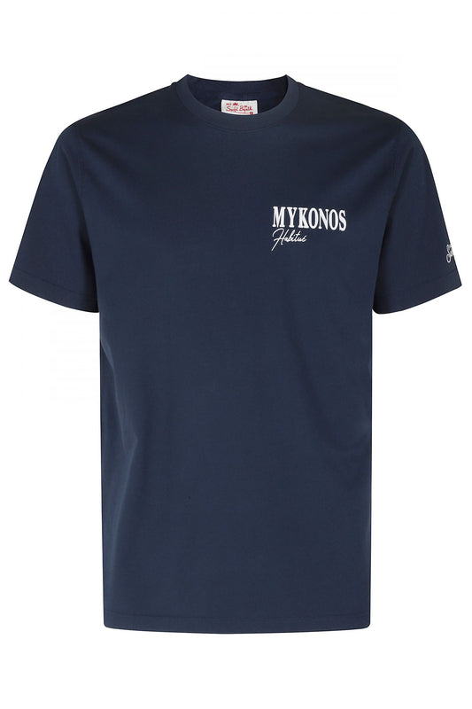 Saint Barth T-shirt Stampa Mykonos Habitue