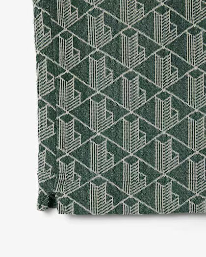 LACOSTE Polo dal taglio classico in jacquard con monogramma