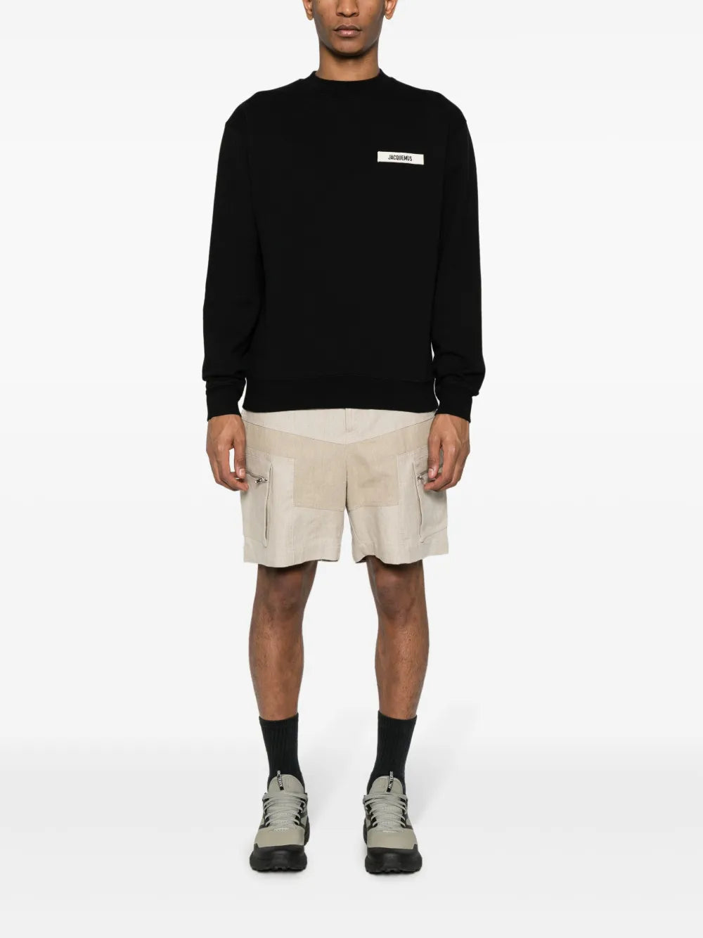 Jacquemus Felpa Le Hoodie Gros Grain con zip