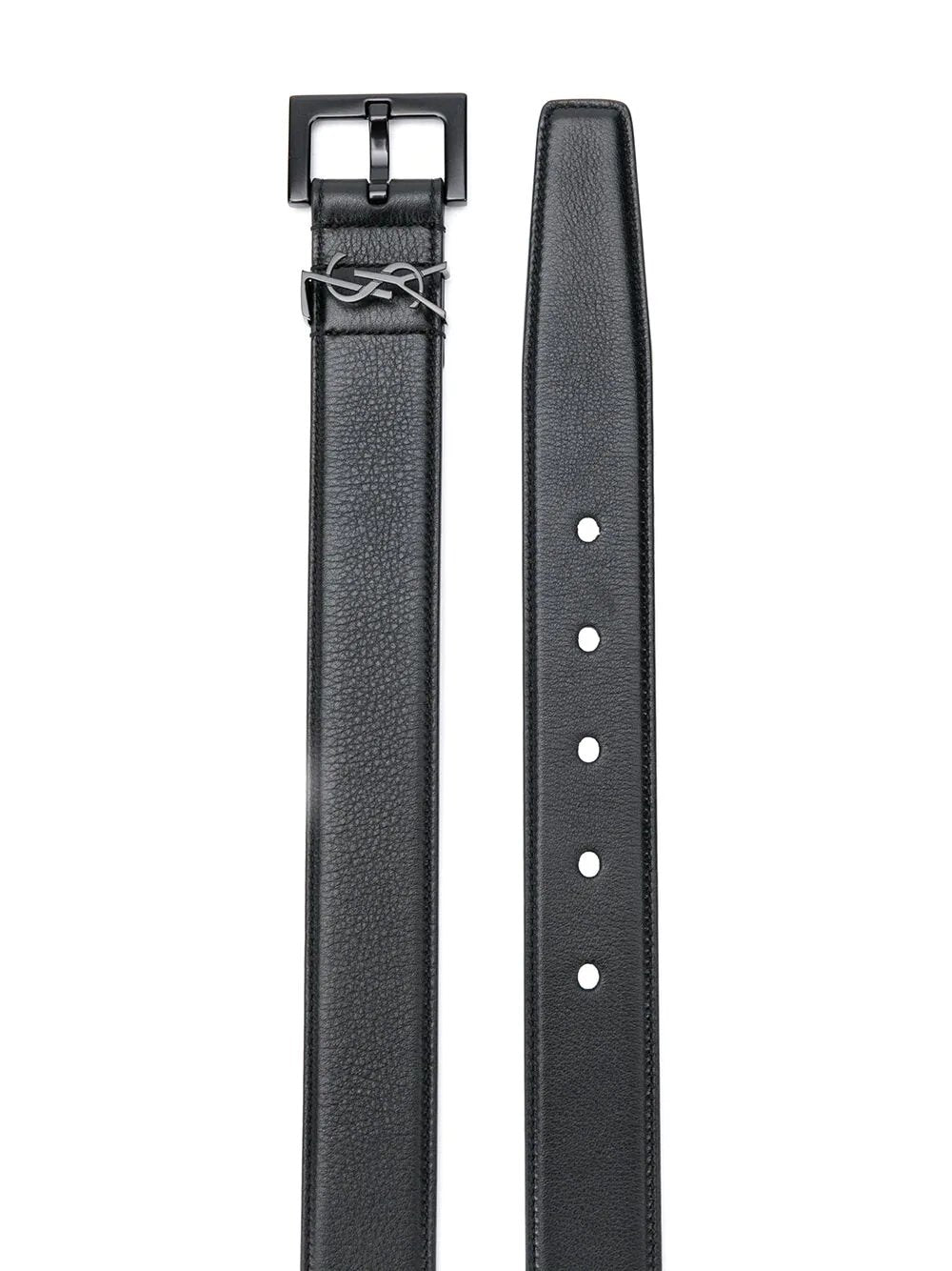 SAINT LAURENT CASSANDRE CINTURA IN PELLE LISCIA