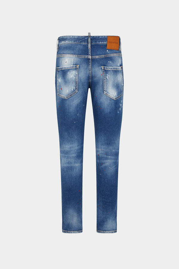 DSQUARED2 MEDIUM WORN OUT BOOTY WASH SKATER JEANS
